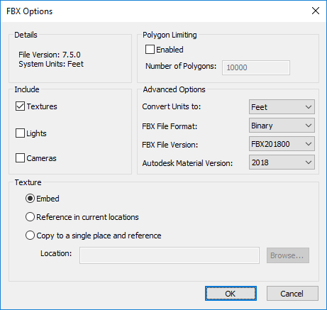 Exporting from Navisworks